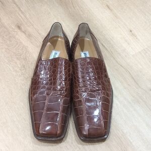 Mauri Brown Genuine Gator Loafers